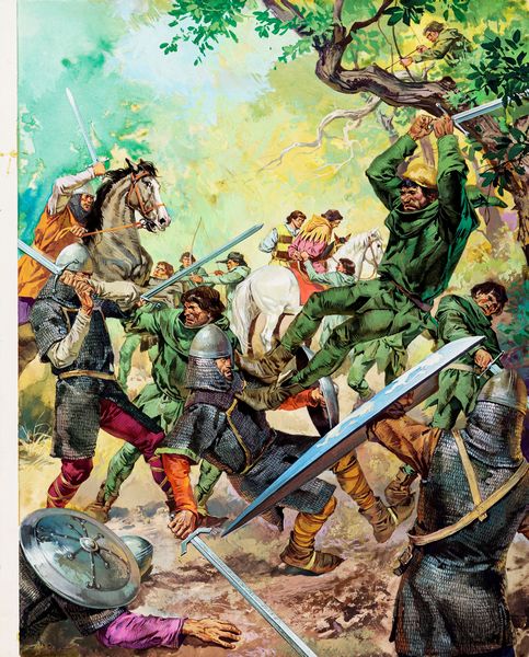 Pikka (Piero Cattaneo) : Robin Hood  - Asta Fairy Tales / Illustrazioni Originali - Associazione Nazionale - Case d'Asta italiane