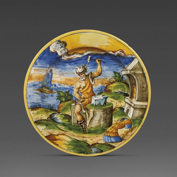 PIATTO, VENEZIA, MASTRO DOMENICO E COLLABORATORI, 1560-1570 CIRCA  - Asta IMPORTANTI MAIOLICHE RINASCIMENTALI - Associazione Nazionale - Case d'Asta italiane