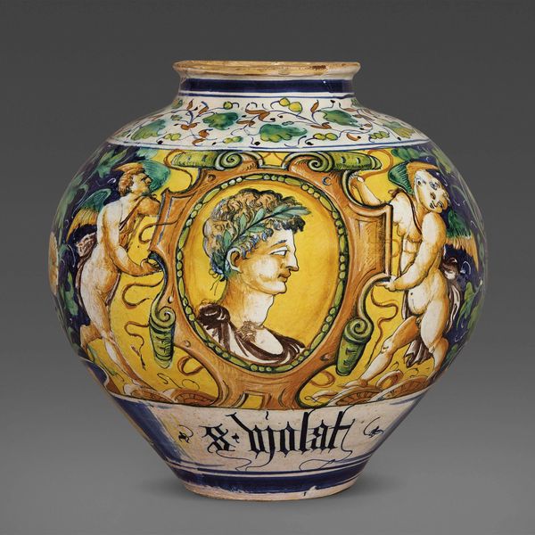 GRANDE VASO A BOCCIA, VENEZIA, MASTRO DOMENICO E COLLABORATORI, 1560 CIRCA  - Asta IMPORTANTI MAIOLICHE RINASCIMENTALI - Associazione Nazionale - Case d'Asta italiane