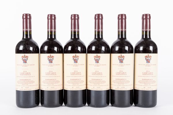 Italia : BARBARESCO CAMP GROS MARTINENGA RISERVA (6 BT)  - Asta Vini e Distillati - Associazione Nazionale - Case d'Asta italiane