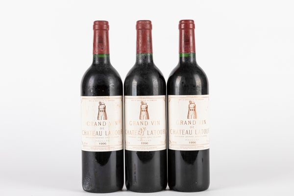 FRANCIA : CHATEAU LATOUR 1996 (3 BT)  - Asta Vini e Distillati - Associazione Nazionale - Case d'Asta italiane