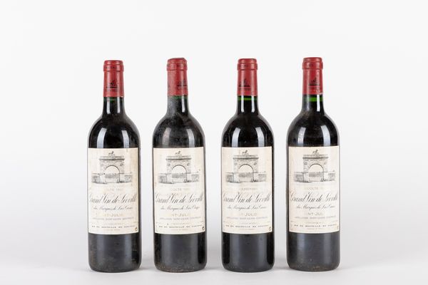 FRANCIA : CHATEAU LEOVILLE-LAS CASES GRAND VIN DE LEOVILLE 1995 (4 BT)  - Asta Vini e Distillati - Associazione Nazionale - Case d'Asta italiane