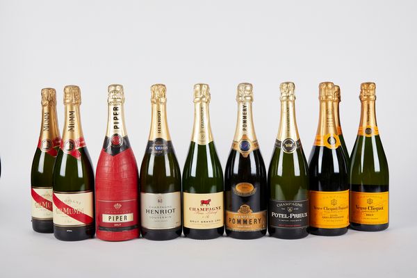 FRANCIA : Selezione Champagne (10 BT)  - Asta Vini e Distillati - Associazione Nazionale - Case d'Asta italiane