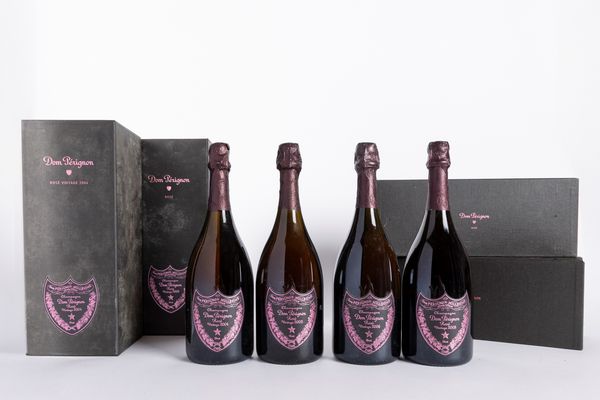 FRANCIA : DOM PERIGNON ROSE' (4 BT)  - Asta Vini e Distillati - Associazione Nazionale - Case d'Asta italiane