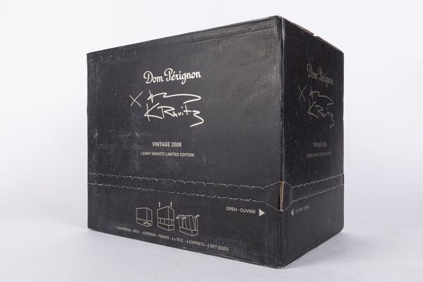 FRANCIA : DOM PERIGNON BOX LENNY KRAVITZ (6 BT)  - Asta Vini e Distillati - Associazione Nazionale - Case d'Asta italiane