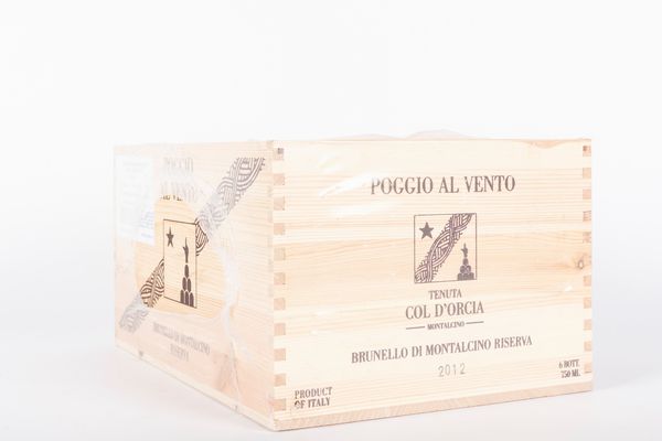 Italia : Col d'Orcia, BRUNELLO DI MONTALCINO POGGIO AL VENTO RISERVA (6 BT)  - Asta Vini e Distillati - Associazione Nazionale - Case d'Asta italiane