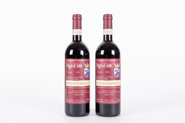 Italia : Poggio di Sotto, BRUNELLO DI MONTALCINO RISERVA	2008  - Asta Vini e Distillati - Associazione Nazionale - Case d'Asta italiane