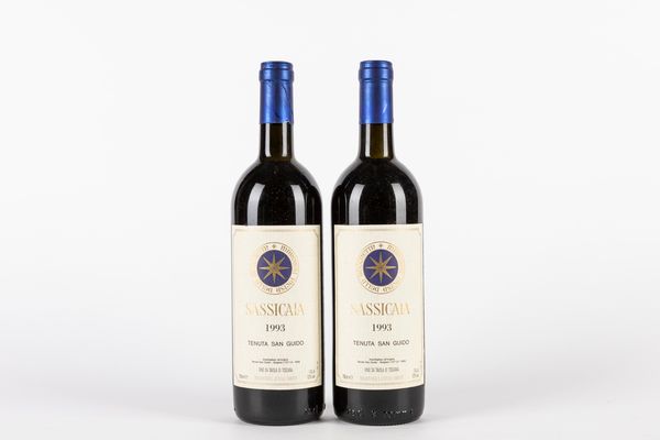 Italia : Sassicaia 1993 (2 bt)  - Asta Vini e Distillati - Associazione Nazionale - Case d'Asta italiane