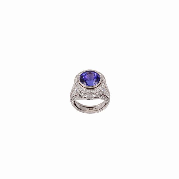 ANELLO, TANZANITE  - Asta GIOIELLI IMPORTANTI - Associazione Nazionale - Case d'Asta italiane