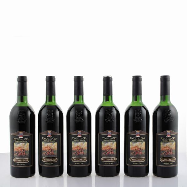 Castello Banfi, Brunello di Montalcino Poggio All'Oro Riserva 1990  - Asta Vini e Distillati Web Only - Associazione Nazionale - Case d'Asta italiane