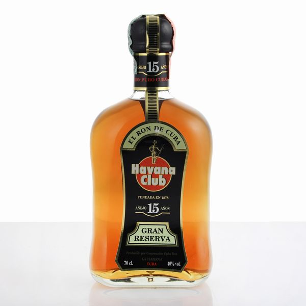 Havana Club, Rhum Gran Reserva 15 Anni  - Asta Vini e Distillati Web Only - Associazione Nazionale - Case d'Asta italiane