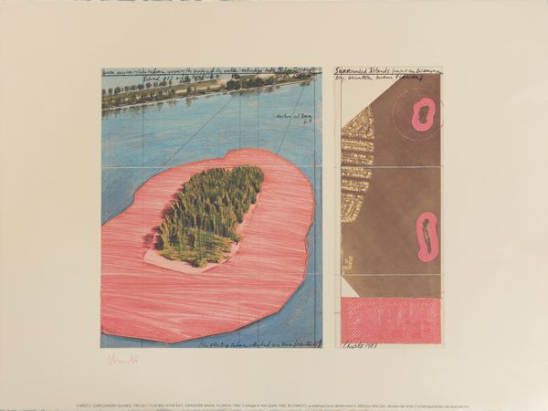 Christo : Surrounded island, Miami  - Asta Modern & Contemporary Prints - Associazione Nazionale - Case d'Asta italiane