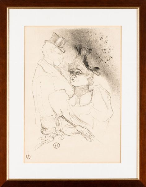 Henri de Toulouse-Lautrec : Mademoiselle Lender et Baron  - Asta Modern & Contemporary Prints - Associazione Nazionale - Case d'Asta italiane