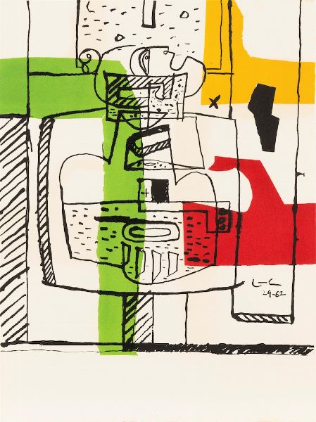 LE CORBUSIER : Composizione III  - Asta Modern & Contemporary Prints - Associazione Nazionale - Case d'Asta italiane