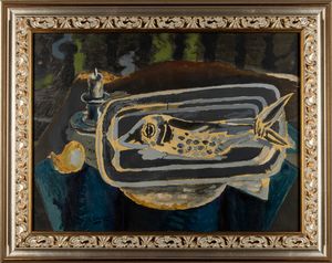 Georges Braque : Il pesce  - Asta Modern & Contemporary Prints - Associazione Nazionale - Case d'Asta italiane