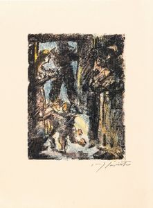 Lovis Corinth : Johannes Parricida with Tell (dalla serie Guglielmo Tell)  - Asta Modern & Contemporary Prints - Associazione Nazionale - Case d'Asta italiane