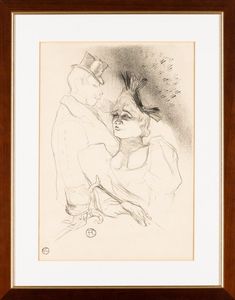 Henri de Toulouse-Lautrec : Mademoiselle Lender et Baron  - Asta Modern & Contemporary Prints - Associazione Nazionale - Case d'Asta italiane