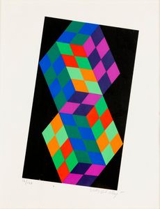 VICTOR VASARELY - Senza titolo