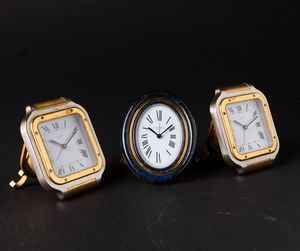 Cartier lotto di 3 svegliette da tavolo  - Asta Moda e Accessori for Men - Associazione Nazionale - Case d'Asta italiane