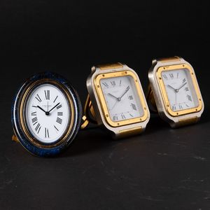 Cartier lotto di 3 svegliette da tavolo  - Asta Moda e Accessori for Men - Associazione Nazionale - Case d'Asta italiane