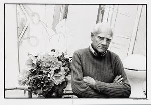 Mimmo Frassineti : Senza titolo (Alberto Moravia)  - Asta Fotografia - Associazione Nazionale - Case d'Asta italiane