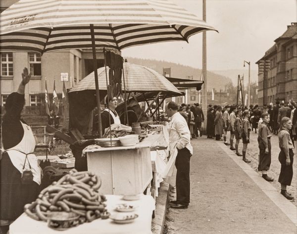 MARGARET BOURKE-WHITE : Political Rally in small German town  - Asta Fotografia - Associazione Nazionale - Case d'Asta italiane