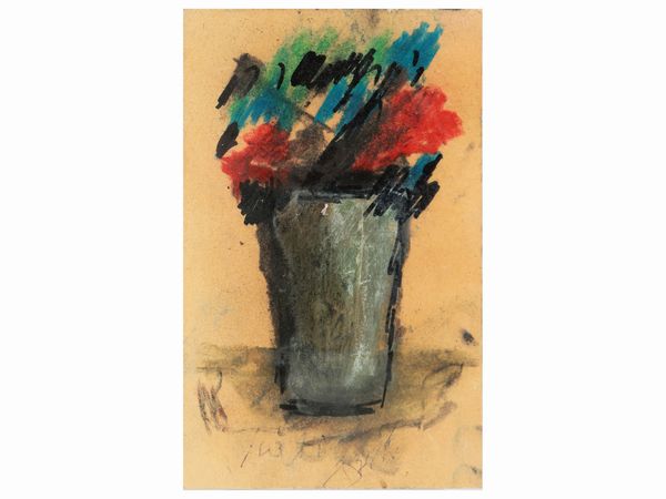 Sergio Scatizzi : Vaso di fiori  - Asta Arte Moderna e Contemporanea - Associazione Nazionale - Case d'Asta italiane