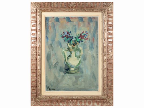 Enzo Pregno : Vaso di fiori  - Asta Arte Moderna e Contemporanea - Associazione Nazionale - Case d'Asta italiane