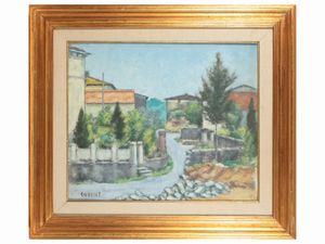 Ardengo Soffici - Case, Paesaggio toscano n. 107 1962