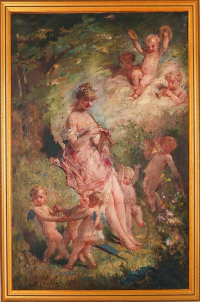 Charles Josuah Chaplin, Attribuito a : Scena allegorica, 1877  - Asta Arti Decorative del XX secolo - Associazione Nazionale - Case d'Asta italiane