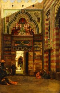 Emmanuel De Dieudonne : Entrata alla moschea  - Asta Arti Decorative del XX secolo - Associazione Nazionale - Case d'Asta italiane