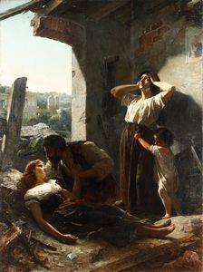 Rodolfo Morgari - E' salva! Episodio dopo il terremoto di Casamicciola del 1883