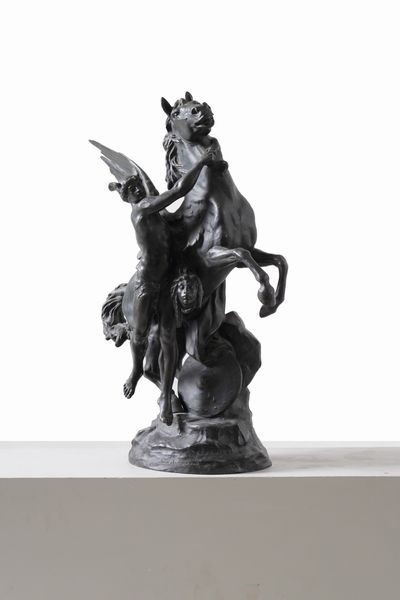 Emile Louis Picault, After : Mercurio e Pegaso con la testa della Medusa  - Asta Dipinti e Sculture del XIX-XX secolo - Associazione Nazionale - Case d'Asta italiane