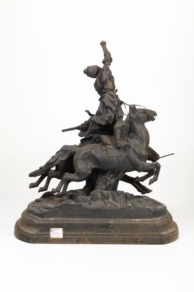 Evgenj Alexandrovich Lanceray, copia da : Fonditore del XX secolo Cosacchi a cavallo, 1911  - Asta Dipinti e Sculture del XIX-XX secolo - Associazione Nazionale - Case d'Asta italiane