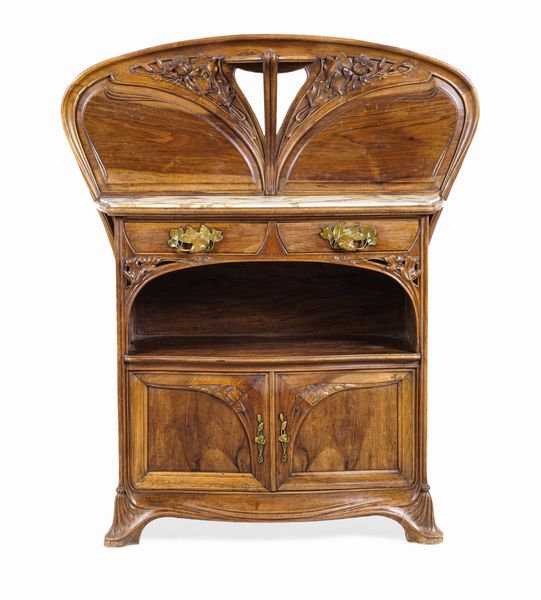 Camille Gauthier : Francia 1900 ca Credenza e grande vetrina liberty  - Asta Dipinti e Sculture del XIX-XX secolo - Associazione Nazionale - Case d'Asta italiane