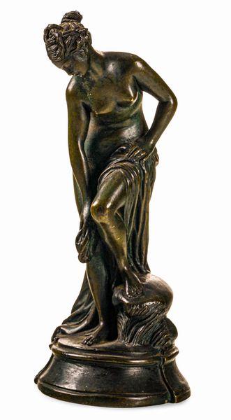 Venere al bagno. Fonditore del XIX secolo  - Asta Dipinti e Sculture del XIX-XX secolo - Associazione Nazionale - Case d'Asta italiane