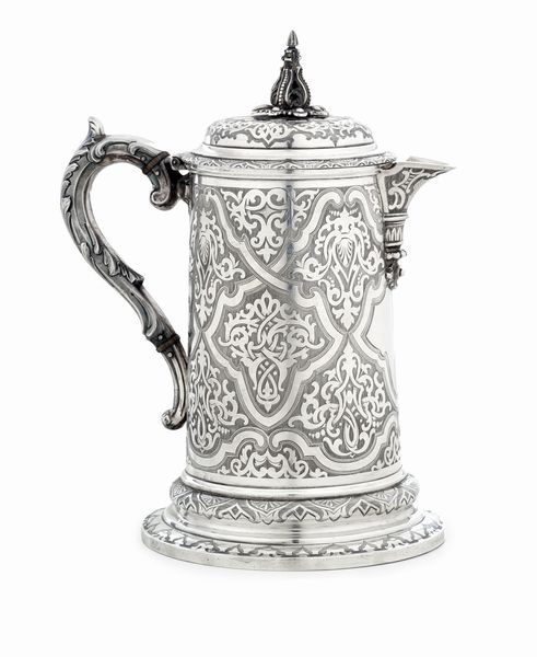 Tankard. Glasgow, 1865, argentiere James Muirhead & Sons  - Asta Dipinti e Sculture del XIX-XX secolo - Associazione Nazionale - Case d'Asta italiane