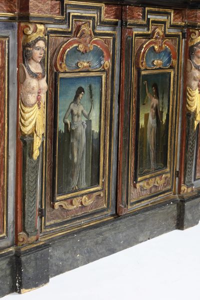 Grande armoire barocco. Probabilmente Germania, XVII-XVIII secolo  - Asta Dipinti e Sculture del XIX-XX secolo - Associazione Nazionale - Case d'Asta italiane