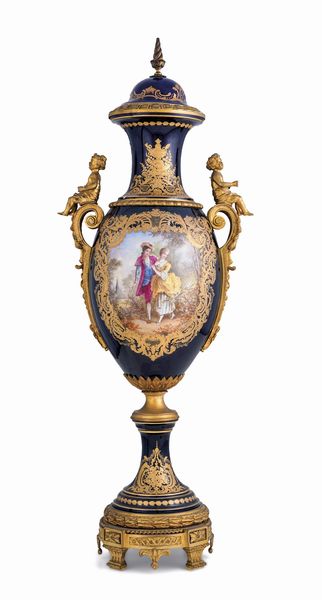 Vaso<BR>Francia, XIX-XX secolo  - Asta Dipinti e Sculture del XIX-XX secolo - Associazione Nazionale - Case d'Asta italiane