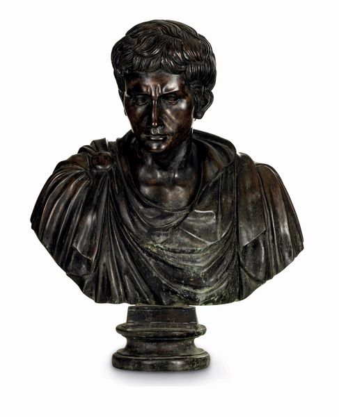 Busto di Imperatore. Fonditore del XX secolo  - Asta Dipinti e Sculture del XIX-XX secolo - Associazione Nazionale - Case d'Asta italiane