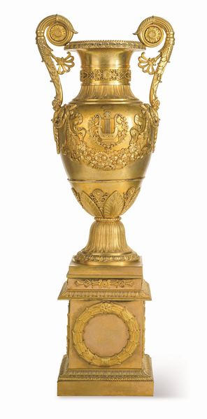 Vaso biansato. Francia, XIX-XX secolo  - Asta Dipinti e Sculture del XIX-XX secolo - Associazione Nazionale - Case d'Asta italiane