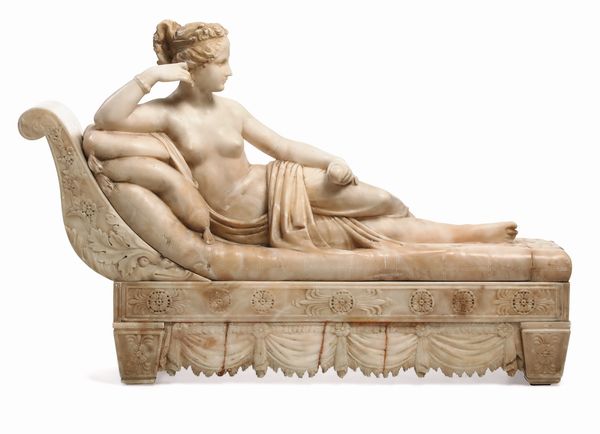 Paolina Borghese. Scultore del XIX-XX secolo, dal modello di Antonio Canova  - Asta Dipinti e Sculture del XIX-XX secolo - Associazione Nazionale - Case d'Asta italiane