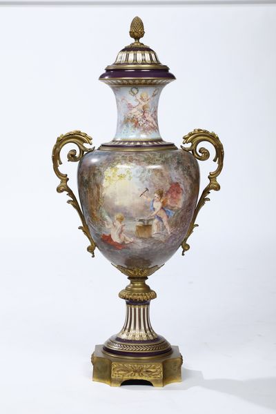 Monumentale vaso<BR>Francia, primi del XX secolo  - Asta Dipinti e Sculture del XIX-XX secolo - Associazione Nazionale - Case d'Asta italiane