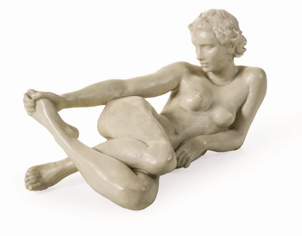 Scultura di nudo femminile<BR>Germania, Manifattura Rosenthal, 1937<BR>Modello di Fritz Klimsch (1870-1960)<BR>  - Asta Dipinti e Sculture del XIX-XX secolo - Associazione Nazionale - Case d'Asta italiane