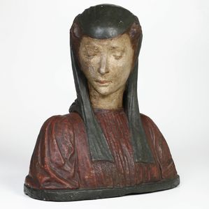 Busto muliebre. Plasticatore neorinascimentale, Italia, XIX-XX secolo  - Asta Dipinti e Sculture del XIX-XX secolo - Associazione Nazionale - Case d'Asta italiane