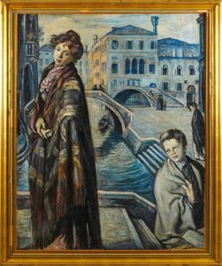 Emile Bernard : Aube bleu a Venise  - Asta Dipinti e Sculture del XIX-XX secolo - Associazione Nazionale - Case d'Asta italiane