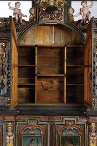 Grande armoire barocco. Probabilmente Germania, XVII-XVIII secolo  - Asta Dipinti e Sculture del XIX-XX secolo - Associazione Nazionale - Case d'Asta italiane