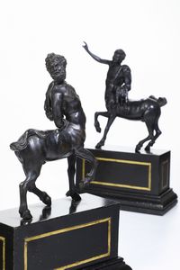 Coppia di centauri. Fonditore del XIX secolo  - Asta Dipinti e Sculture del XIX-XX secolo - Associazione Nazionale - Case d'Asta italiane