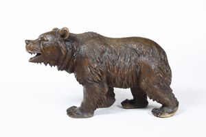 Orso. Germania, Foresta Nera, XX secolo  - Asta Dipinti e Sculture del XIX-XX secolo - Associazione Nazionale - Case d'Asta italiane