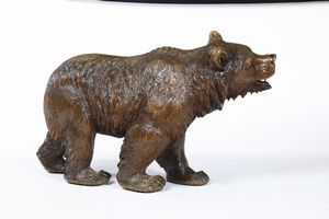 Orso. Germania, Foresta Nera, XX secolo  - Asta Dipinti e Sculture del XIX-XX secolo - Associazione Nazionale - Case d'Asta italiane